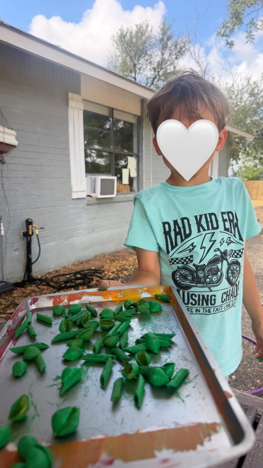 Desert Discovery Field Friday — dyed pasta for snake crafts