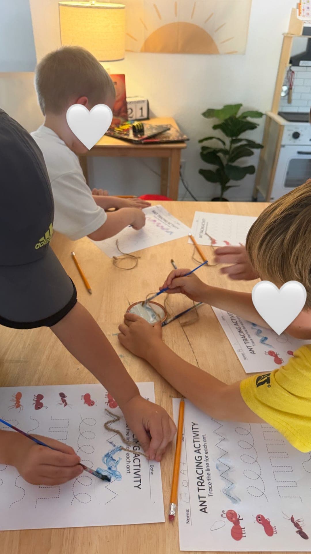 Primary — ant tracing for fine motor practice and letter paths