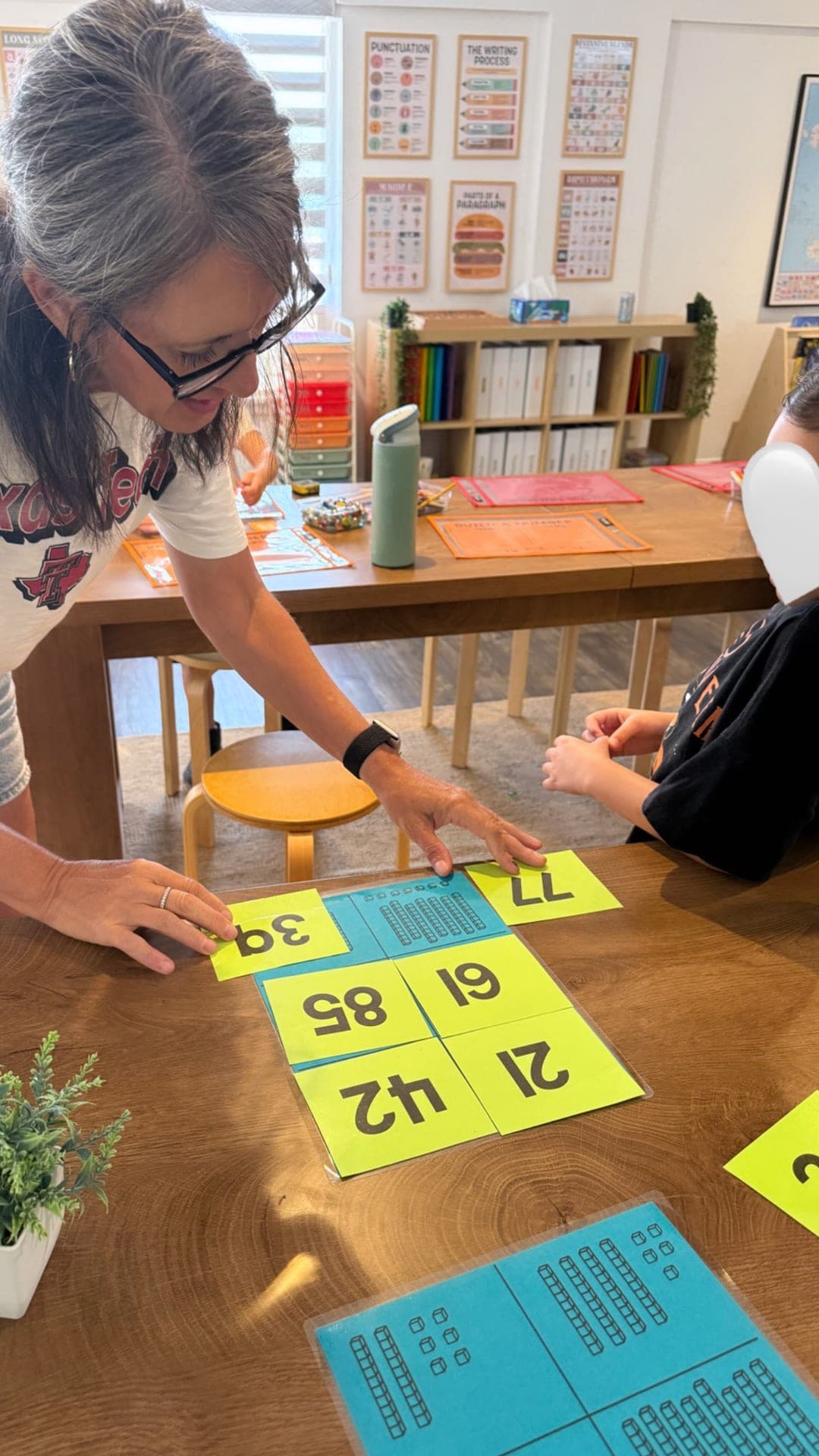 Place value matching — connecting numbers to base-ten representations
